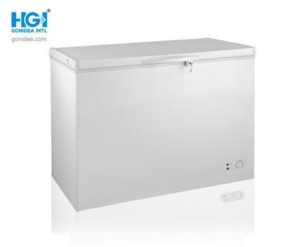 China Congelador superior comercial da caixa da porta de 352 litros cor branca do único à venda