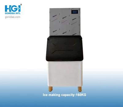 China 110V 220V Freestanding Commercial Automatic Ice Maker 160kg / 24h Air Cooled for sale