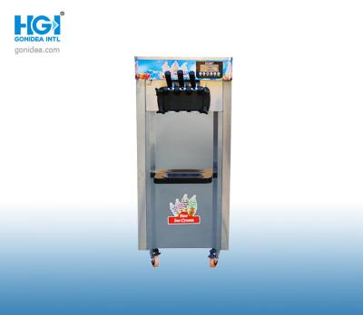 China SASO Commercial Stainless Steel Soft Serve Ice Cream Machine 110V 51.5in R22a for sale
