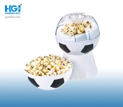 China Mini Size 20.3*20.3*29cm Football Shape Popcorn Maker 60Hz 1.2KW Oil Free for sale