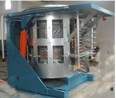 China Emergency Stop Induction Melting Machine 1-1000kg/H Capacity Induction Crucible Furnace for sale
