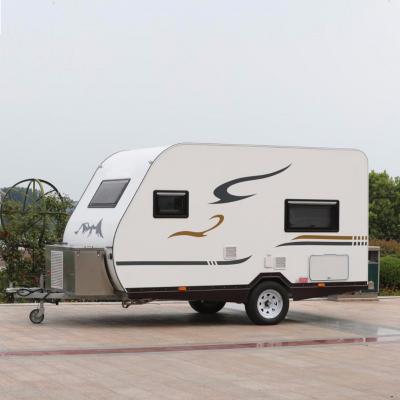 China Leisure Vehicle Compact Camper Trailer Aluminum Camper Trailer For Family for sale