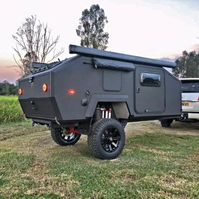 China Optional Tent Truck Camper Towing Trailer Small Off Road Camper RV Caravan for sale