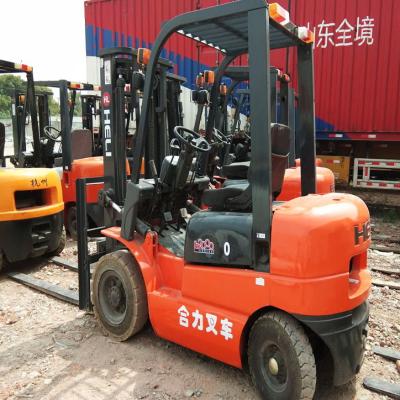 China Customizable Heli Forklift 42 Inch Fork Length Quad Mast Type en venta