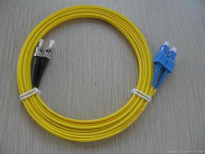 China High tensile strength, flexible SC - ST Fiber Optic Patch Cord, Insertion Loss ≤ 0.2dB for sale
