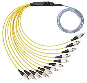 China High reflection loss with APC MPO - FC Fiber Optic Patch Cord, 15kg anti-tensile force for sale