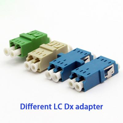 China SC Type Duplex LC Fiber Optic Cable Adapters Blue Green Beige Color for sale