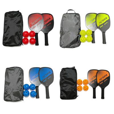 China Pickleball Paddle Racket Set With Portable Carry Bag Wooden Racquet for For Adults Child for sale