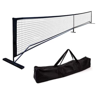China Portable Pickleball Frame Pickle Ball Game Net Kit with Carrying Bag Metal Stand Tennis Net for sale