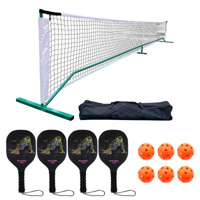 China Pickle Balls Game Set Pickleball Frame Net with Carrybag Metal Stand Tennis Net for sale