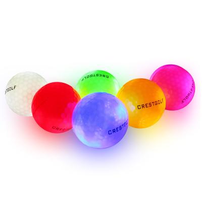 China Glow In The Dark Light Up Luminous LED Golf Balls Golfers Night Training Balls for sale