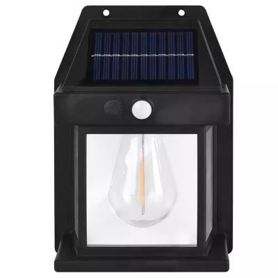 China Solar Tungsten Light With Intelligent Induction 3 Lighting Modes Outdoor Garden Yard Garage Decoration Wall Lamp for sale