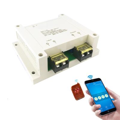 China 2 Way 30A WiFi RF Relay Smart Switch Amazon Alexa Google Homekit Temperature Humidity Remote Control Kit for sale