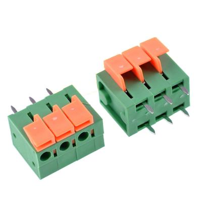 China 5.08mm Pitch PCB Connector Spring Crimping Terminal Block Vertical Wiring Entry for sale