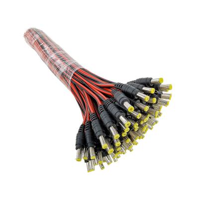 China 5.5mm x 2.1mm 10 inch (30cm) DC Power Pigtail Extension Cable Male for sale
