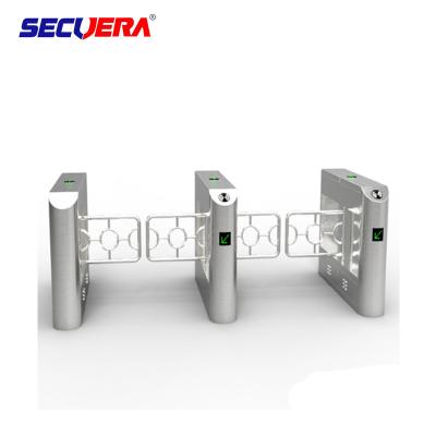 China Supermarket Exit Control Counter Checkout Safety Manual Turnstile Barrier Gate Swing Barrier Gate for sale