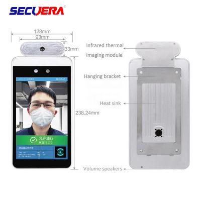 China Audio Alert Walk Through Temperature Scanner Face Recognition With Led Lacation Lamp for sale