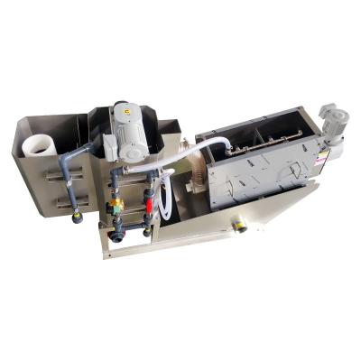 China Food Industry Sludge Filter Press Machine Mobile Screw Press Dehydrator for sale