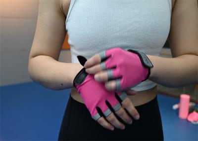 China Lightweight Half Finger Workout Gloves Pink Weight Lifting Half Gloves for sale