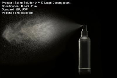 China 20 ml Nasal Saline Solution / Nasal Decongestant Spray Clean and Moisturize for sale