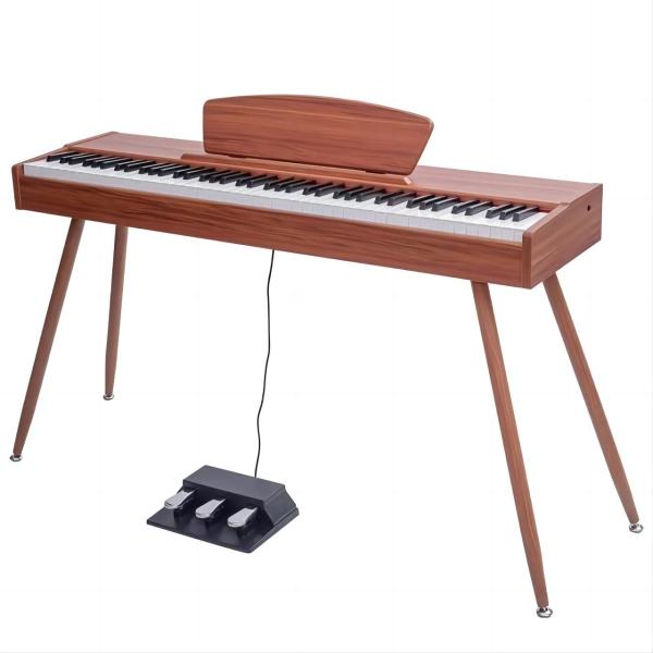 Quality Brown Digital Piano Manufacturer Standard Portable Keyboard Piano for sale