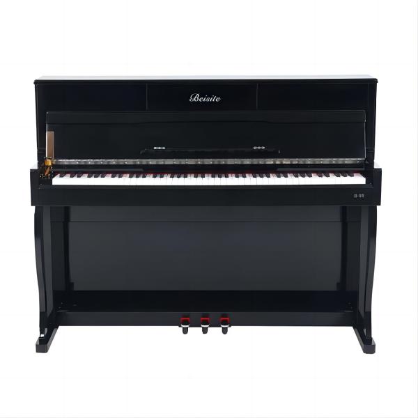 Quality 128 Polyphonic Numbers Digital Spinet Piano Wood Grain Black For Young Kid for sale