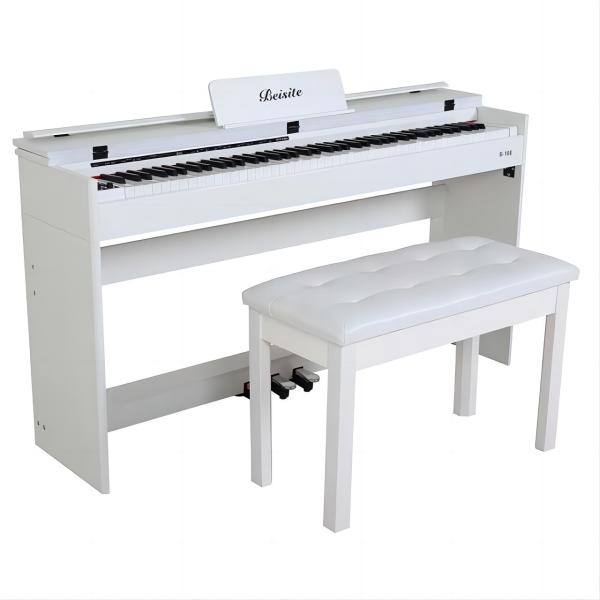 Quality Large Upright 88 Keys Digital Piano White With USB Interface for sale