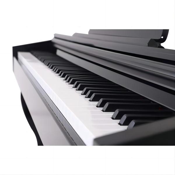 Quality Custom Upright Digital Piano Weighted Keys Black Electric Console Piano for sale