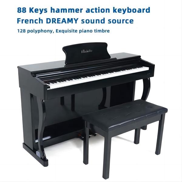 Quality Weighted Keys 88 Key Digital Piano Split Mode Modern ISO Certificate for sale