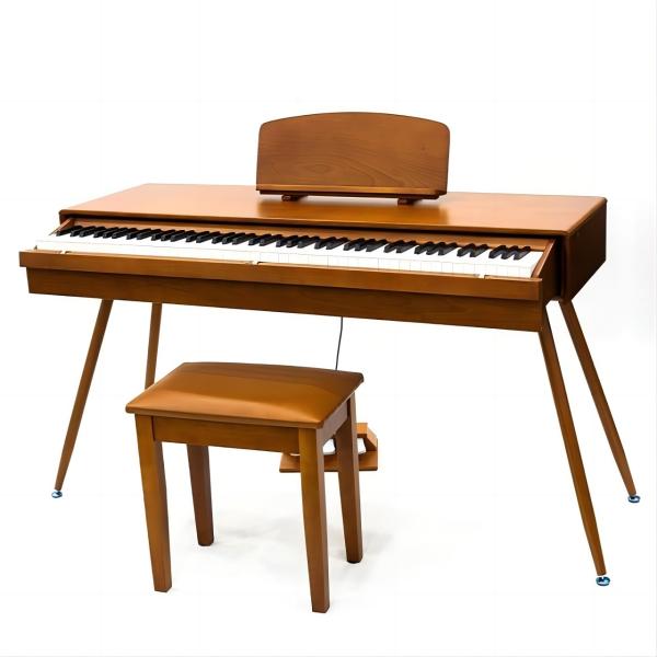 Quality Brown Upright Electric Piano 15V Electric Spinet Piano For Women for sale