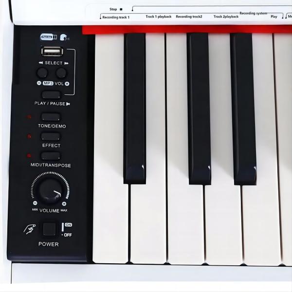 Quality Bluetooth connectivity Upright Digital Player Piano Digital Wood Grain For Men for sale