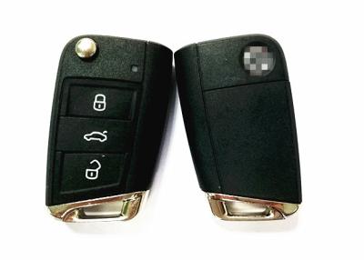 China 3 Button Remote Flip Car Key Fob Case , VW Golf Car Key 5G6 959 753 AB for sale
