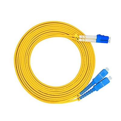 China LC - SC Fiber Optic Patch Cable / Fiber Optic Patch Cord Singlemode Duplex for sale