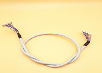 Chine Câble équipé du coassocié LVDS de tube de rétrécissement, 30 câble électronique d'affichage à cristaux liquides de Pin LVDS à vendre