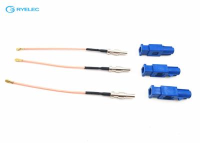 China Blue Fakra Connector RF Cable Assemblies For RF Device / Smartphone DC-6ghz for sale