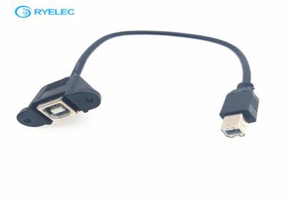 China 30cm Panel Mount USB Printer Cable , Electric Parts Industrial Cable Assemblies for sale