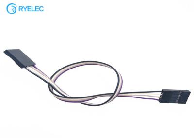 China Pin eléctrico negro Du Pont 2,54 de la haz de cables 4 a 4 conector hembra de la echada del Pin Du Pont 2.54m m en venta