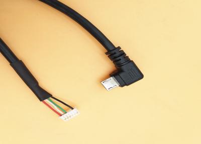 China Right Angled Custom Cable Assemblies Micro USB B Male To 6 Pin Molex51021 1.25mm Pitch for sale