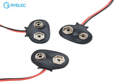 China 9V PVC Hard Top Type Battery Snap Custom Wire Harness With 2 Pins Connector To Jst Xh for sale