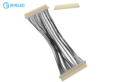 China 30 Pin Lvds Flex Cable DF19G - 30S Hirose 1.0mm Pitch To DF19G-30S For TV / DVD With 30awg for sale