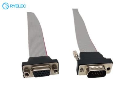 China Mini Male To Female Ribbon Cable Connectors , 15 Pin Electronic Extension Cable Monitor for sale
