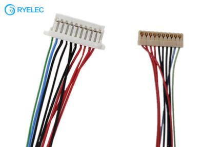 China 10pin 1.0mm pitch connector with ACES 91209-01011 to SHR-10V-S crimping wire harness for sale