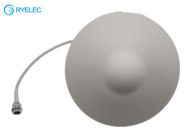 China 2.15DBi Indoor UHF 457MHz White Ceiling Antenna With Cable Pigtail To N Female Connector for sale