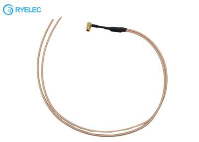 China Cable de ángulo recto femenino de la caja de conexiones de Smb Jack con 2 el cable coaxil de la coleta RG316 en venta