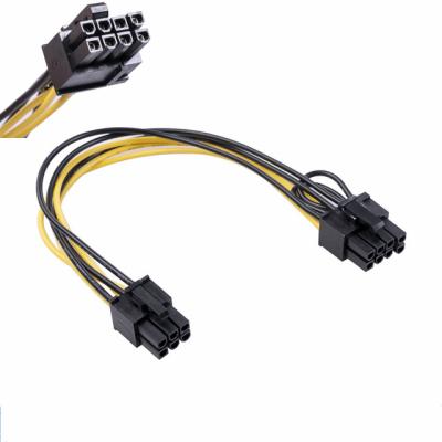 China Cable del suplemento del Pin PCIE del minero 8 de UL1015 BTC para la fuente de alimentación de GPU en venta