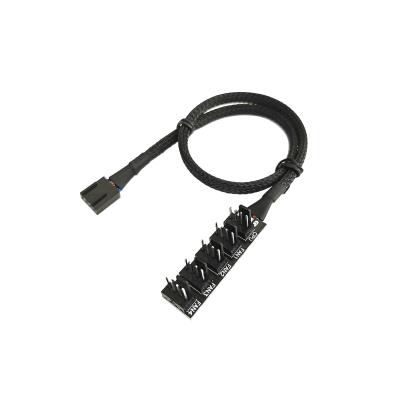China 4 Pin 1 Female To 5 Male Computer Chassis  Host Case CPU Fan Cable for sale