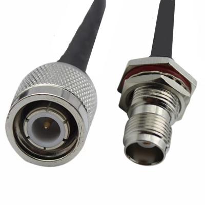 China TNC Male To Bulkhead Female Jack With RG58 RF Jumper Coaxial Pigtail Cable for sale
