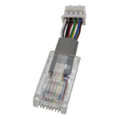 China Os ethernet do gato 6 remendam o cabo liso de LAN Network Cord To JST PHD 8P do computador RJ45 à venda