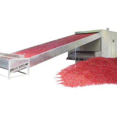 China La máquina roja de acero antioxidante 200C del secador de los chiles de las impulsiones de cadena calienta el aire de circulación en venta