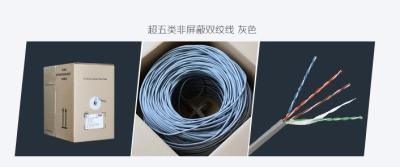 China 16 305M easy pull box UTP Cat5e, 1/0.4CCA*4P, OD:5.0mm, 305M/Box    New PVC Jacket RJ-45 for sale
